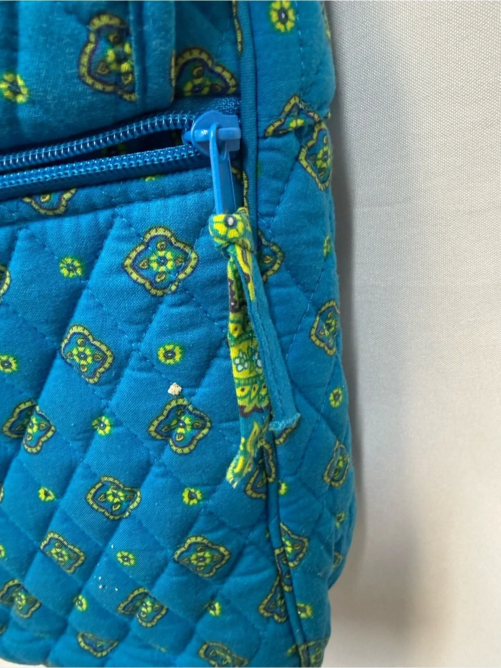 Blue & Green Quilted Paisley Messenger Bag - Women's Laptop Crossbody